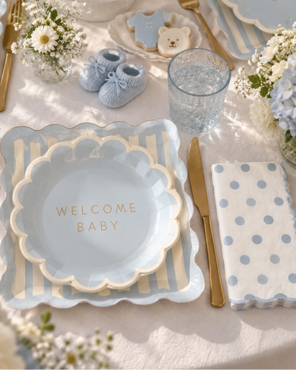 Kit Baby Shower Niño · 16 invitados