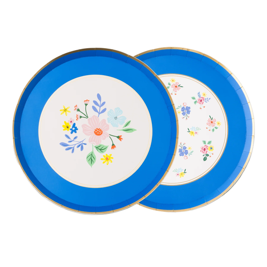 Plato Elegant Floral Blue