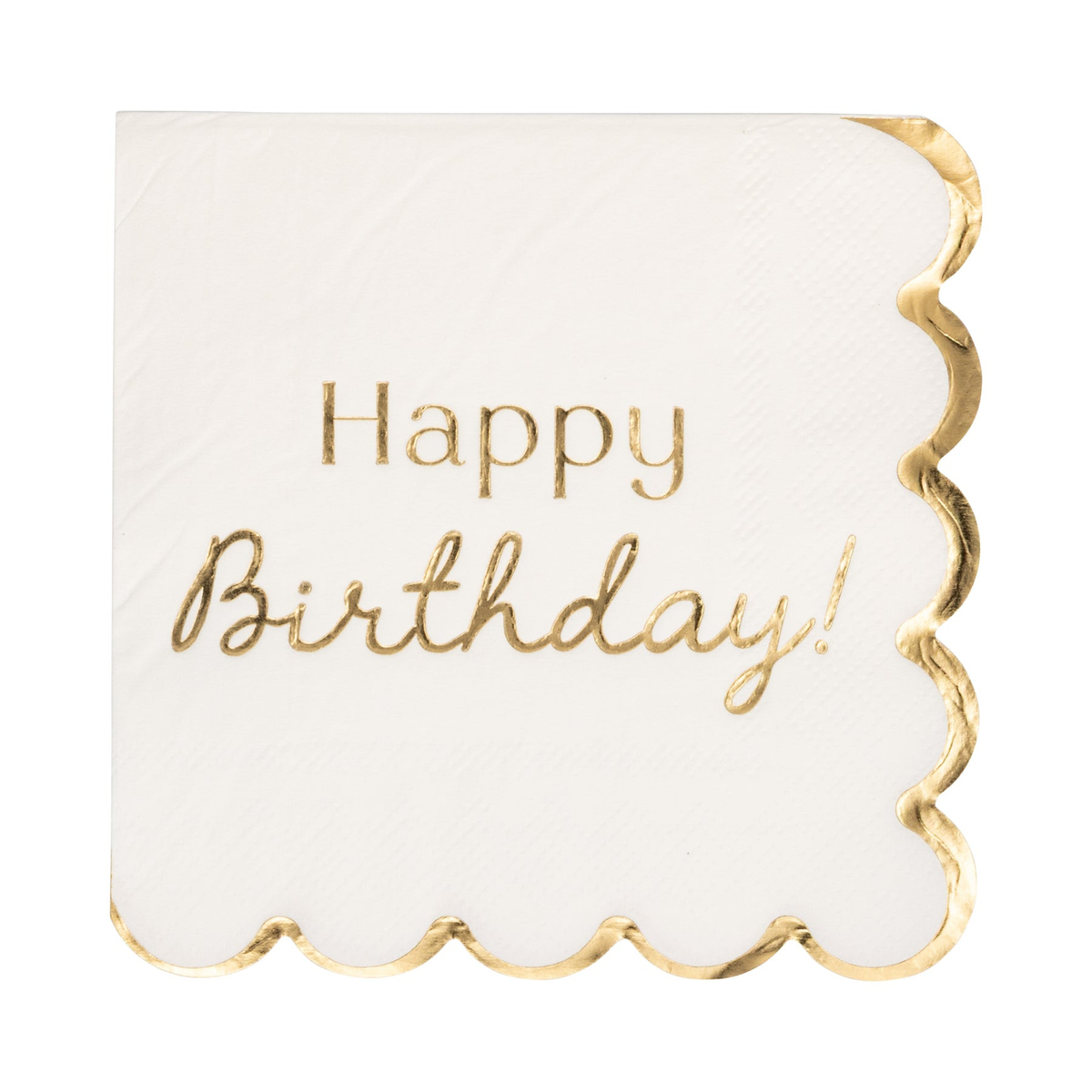 Servilletas Birthday Cheers Gold