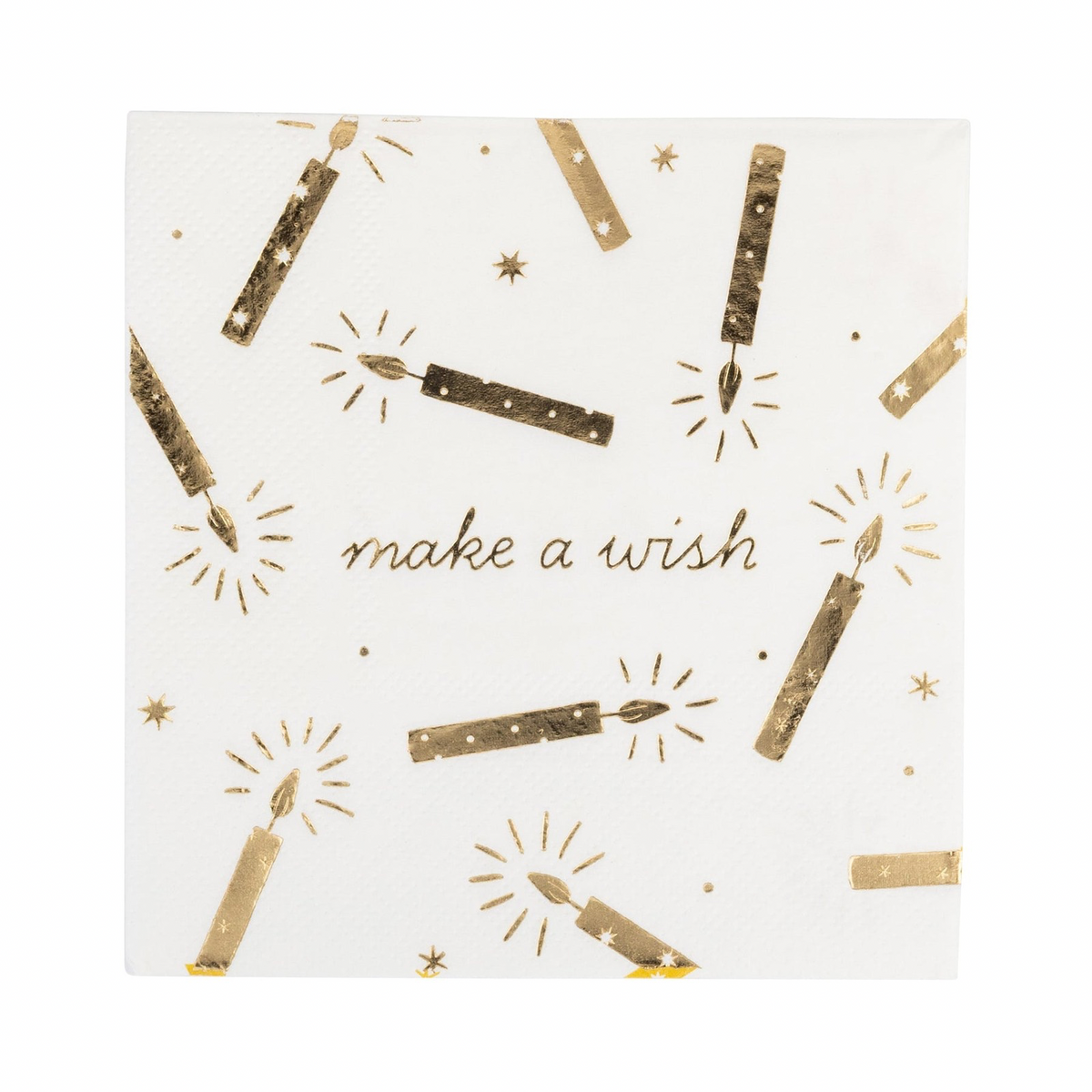 Servilletas Make a Wish Gold