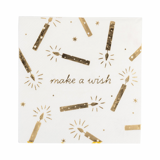 Servilletas Make a Wish Gold